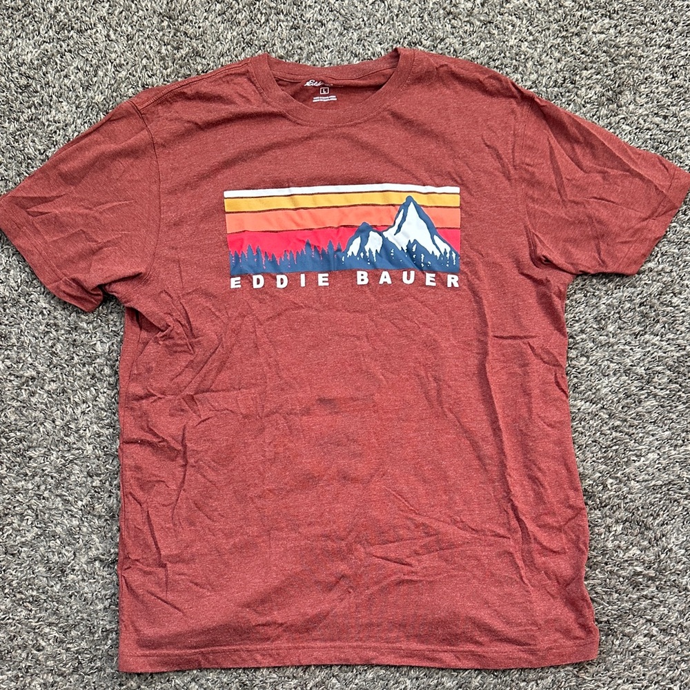 Eddie Bauer Men's Rust Graphic Tee